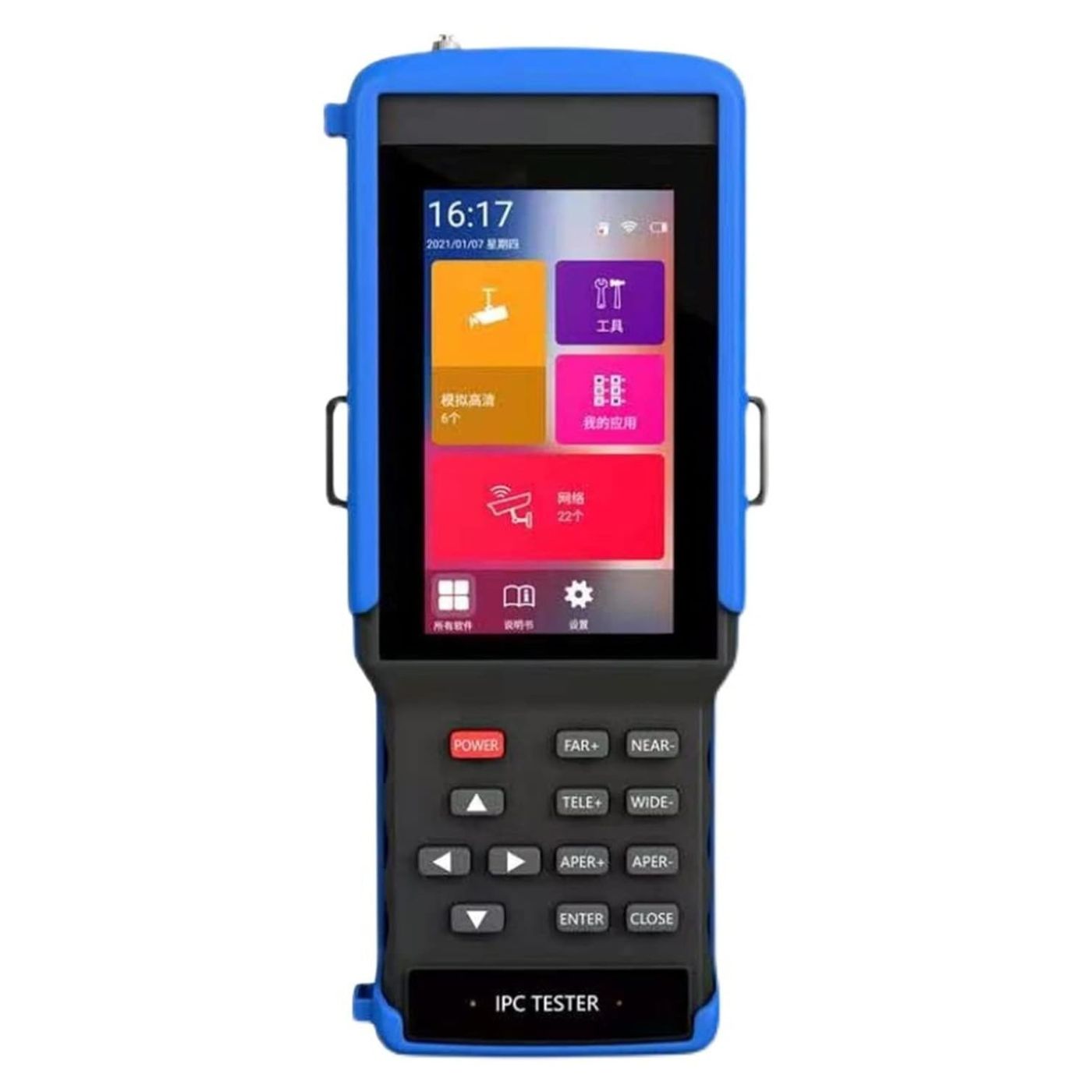 Testeur de Caméras de Surveillance IPC9310SN – IP / AHD / TVI / CVI / CVBS – 8MP & 4K H.265