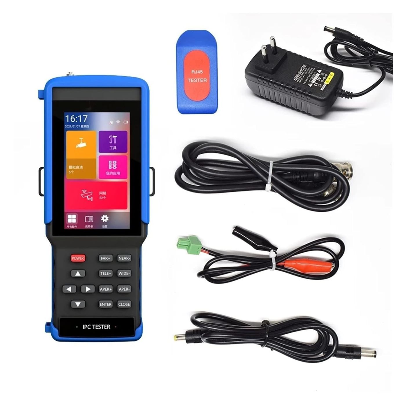 Testeur de Caméras de Surveillance IPC9310SN – IP / AHD / TVI / CVI / CVBS – 8MP & 4K H.265