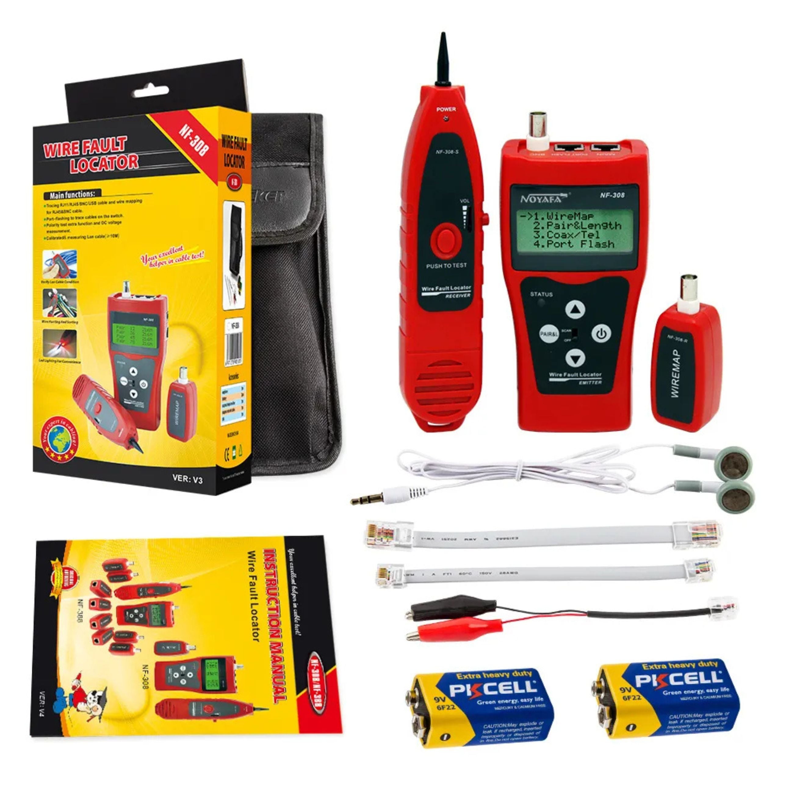 Localisateur de Panne & Testeur de Câble NOYAFA NF-308S