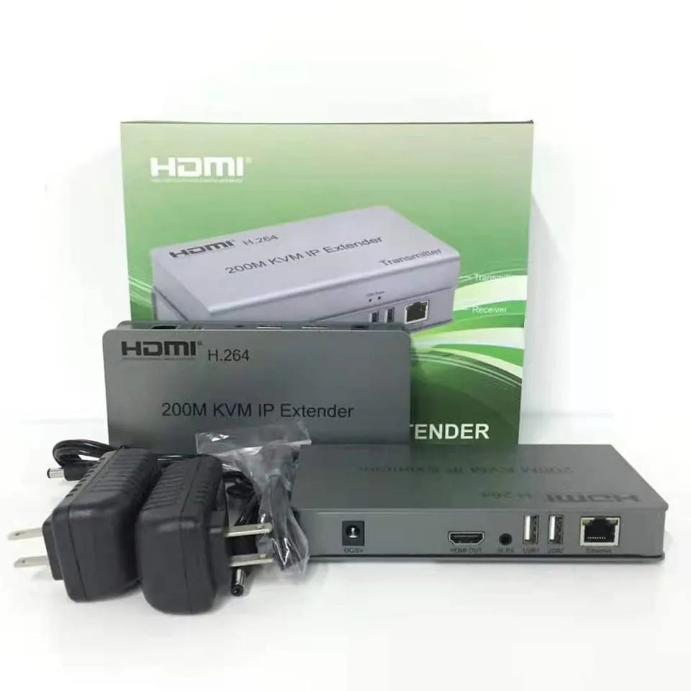 HDMI USB KVM Extender Up to 200M Over TCP/IP, Supports H.264, IR & 1080p Resolution