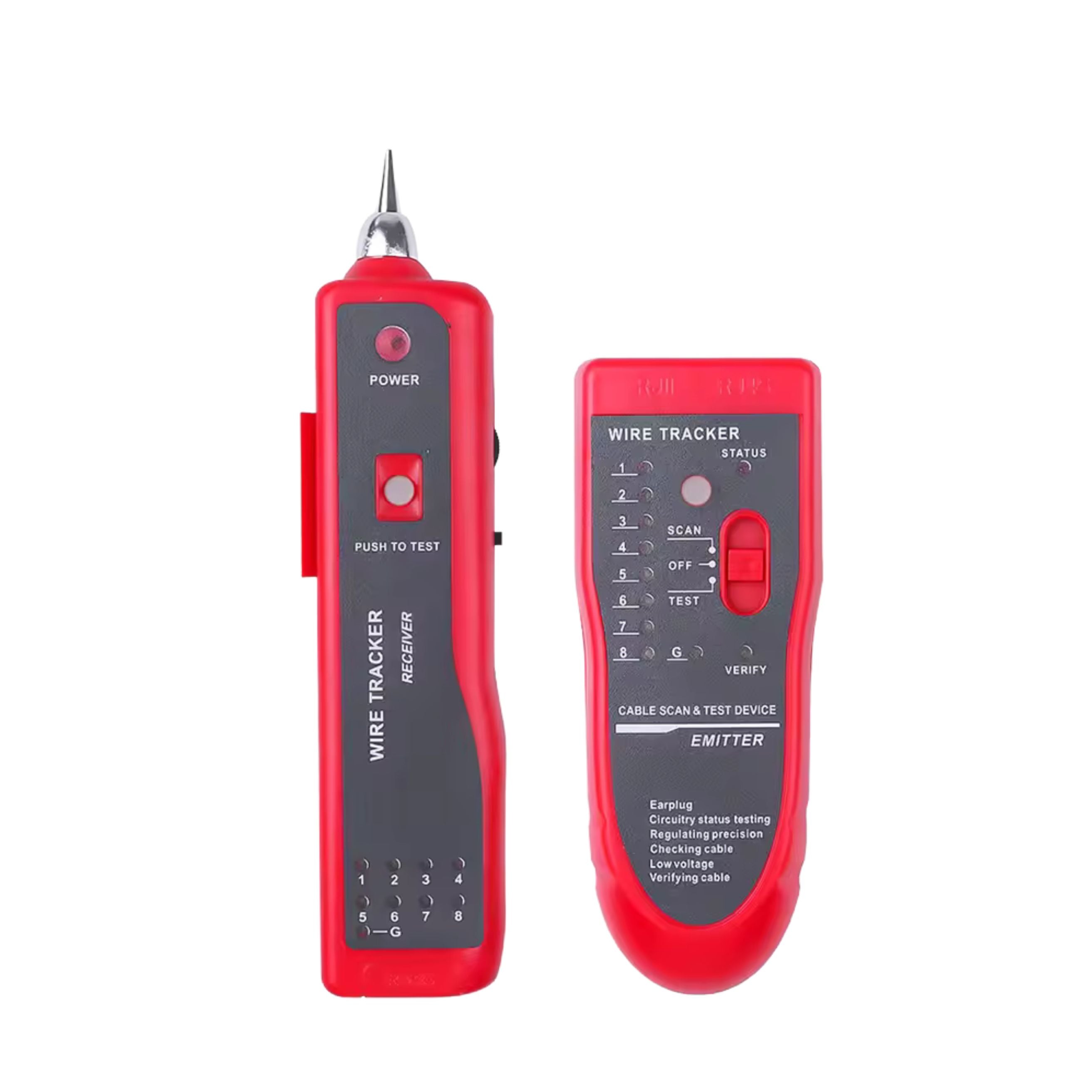 Testeur de Câble Réseau Professionnel – RJ45 UTP/STP | 3KM | Audio + LED