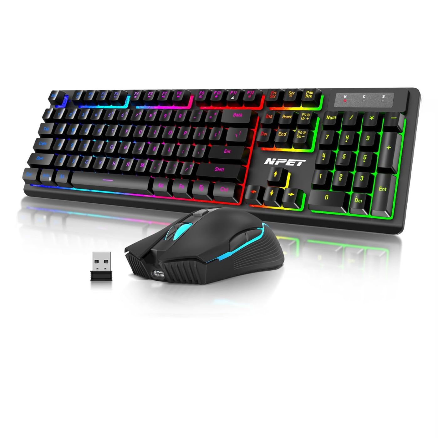 RedThunder K10 Wireless Gaming Keyboard and Mouse Combo