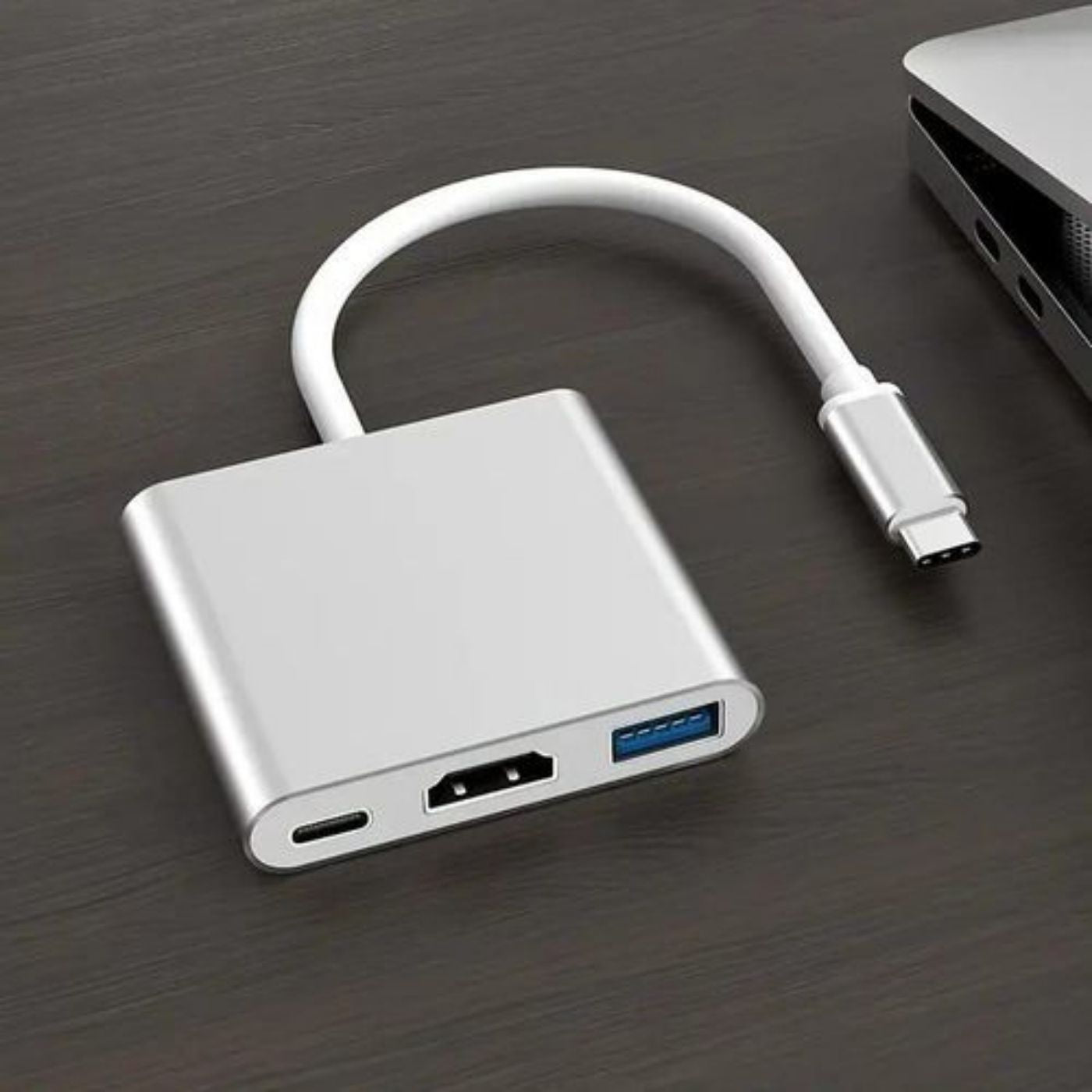 Adaptateur Type-C vers HDMI 4K avec USB 3.0 - 3 en 1