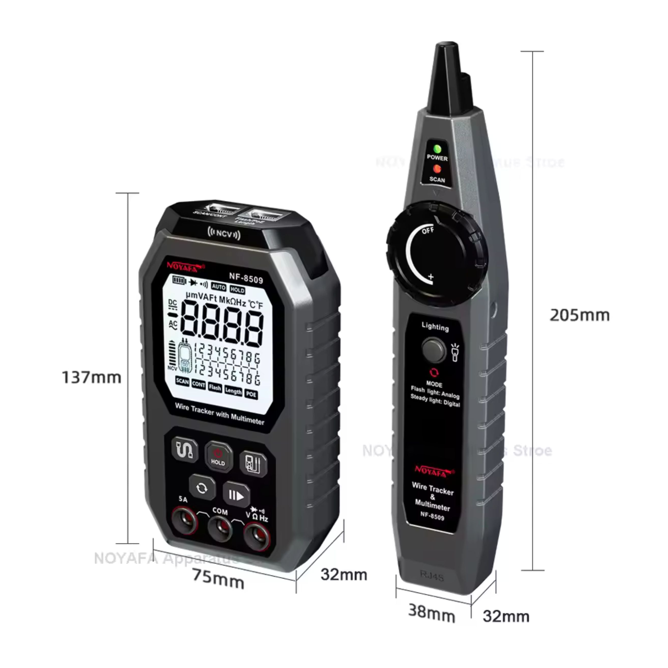 Testeur de Câbles &amp; Multimètre Intelligent NOYAFA NF-8509