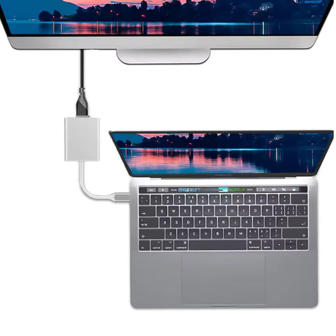 USB-C vers HDMI - Adaptateur 4K Type-C - Ultra HD 4K - Argent