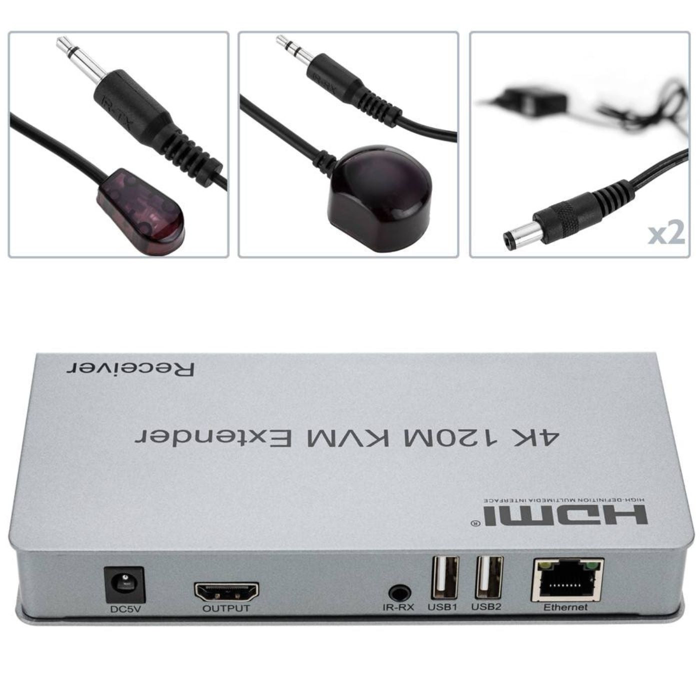 Extender KVM USB Avec alimentation 120m