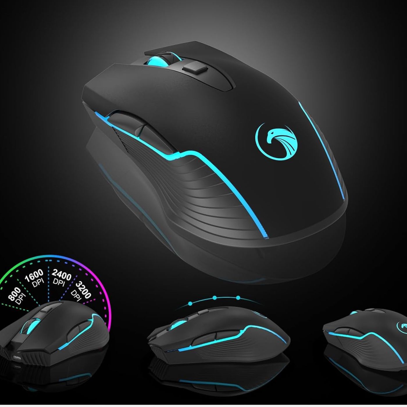 RedThunder K10 Wireless Gaming Keyboard and Mouse Combo