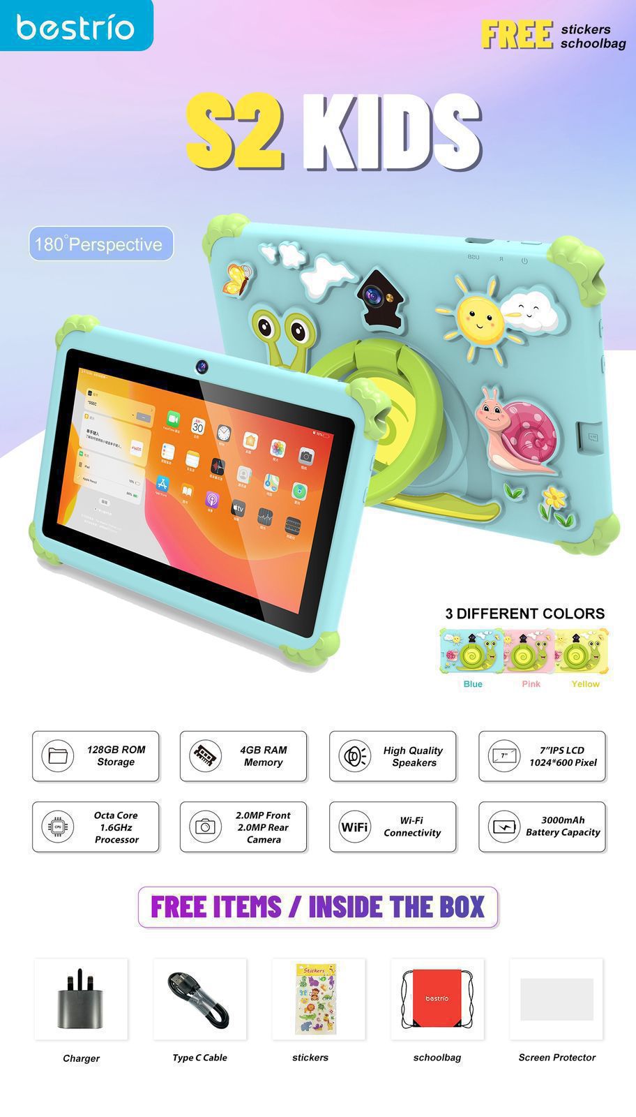 TABLETTE POUR ENFANTS S2